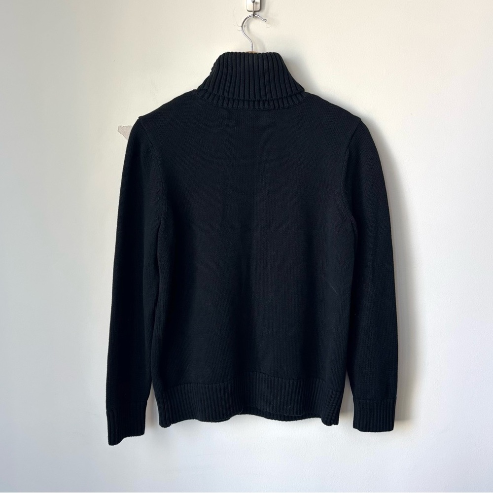 Lauren Ralph Lauren Intarsia Knit Elk Sweater Size XL Turtleneck Crest FLAW - Picture 8 of 10